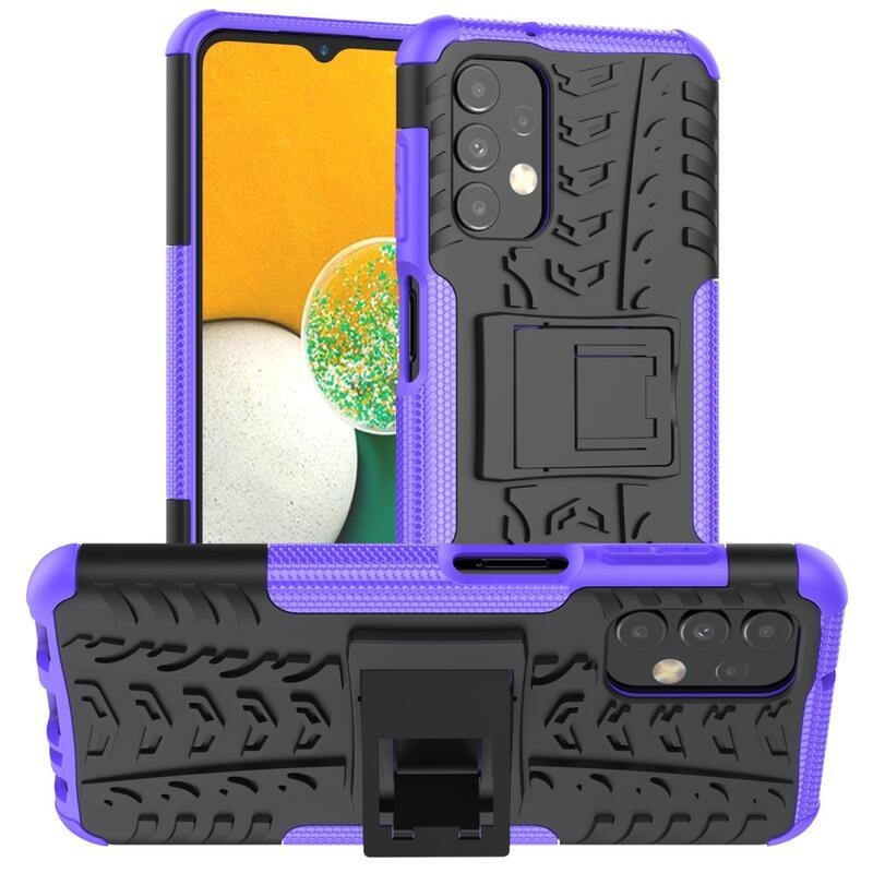 Kick tartós hibrid borítás Samsung Galaxy A13 4G készülékhez - lila