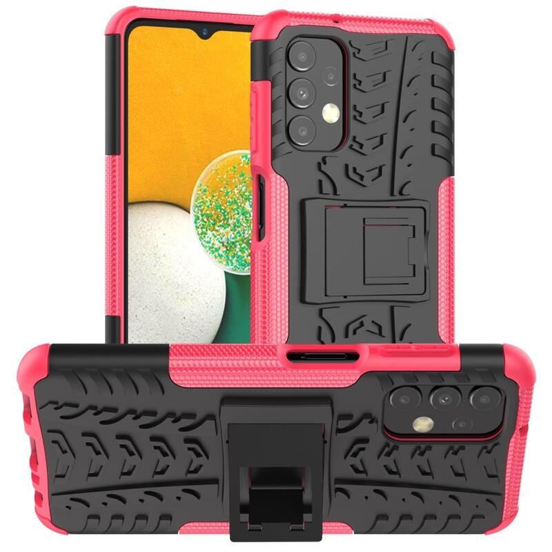 Kick tartós hibrid borítás Samsung Galaxy A13 4G készülékhez - rózsaszínű