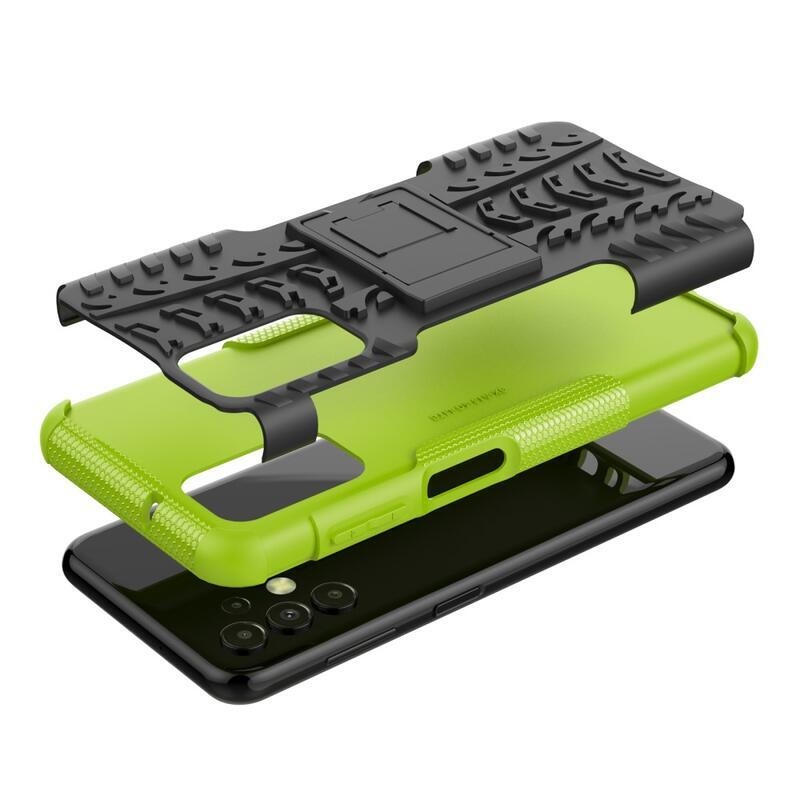 Kick tartós hibrid borítás Samsung Galaxy A13 4G készülékhez - zöld