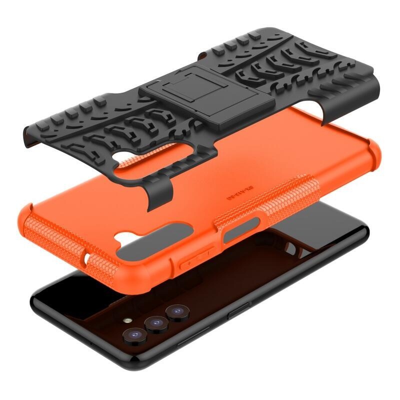 Rúgásálló hibrid borítás Samsung Galaxy A13 5G/Galaxy A04s (164,7 x 76,7 x 9,1 mm) - narancssárga