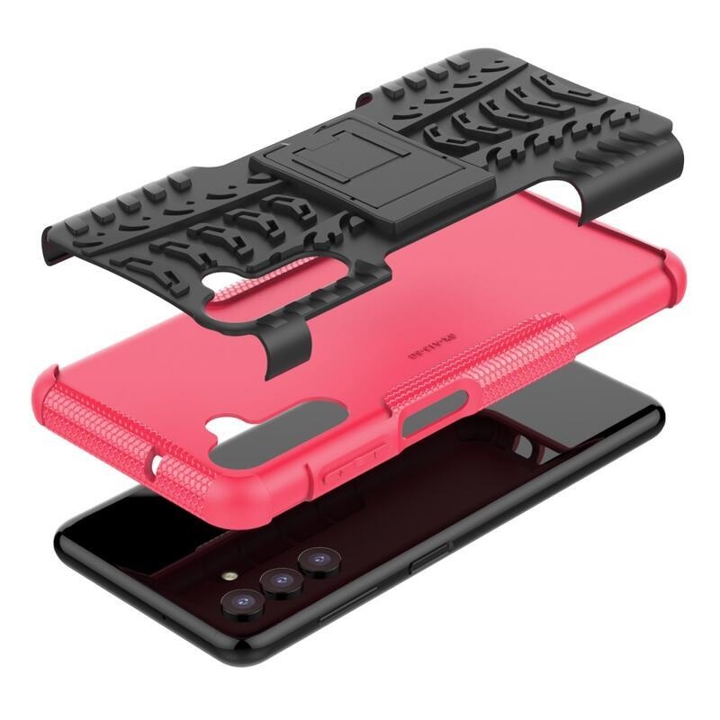 Rúgásálló hibrid borítás Samsung Galaxy A13 5G/Galaxy A04s (164.7 x 76.7 x 9.1 mm) - rózsaszínű