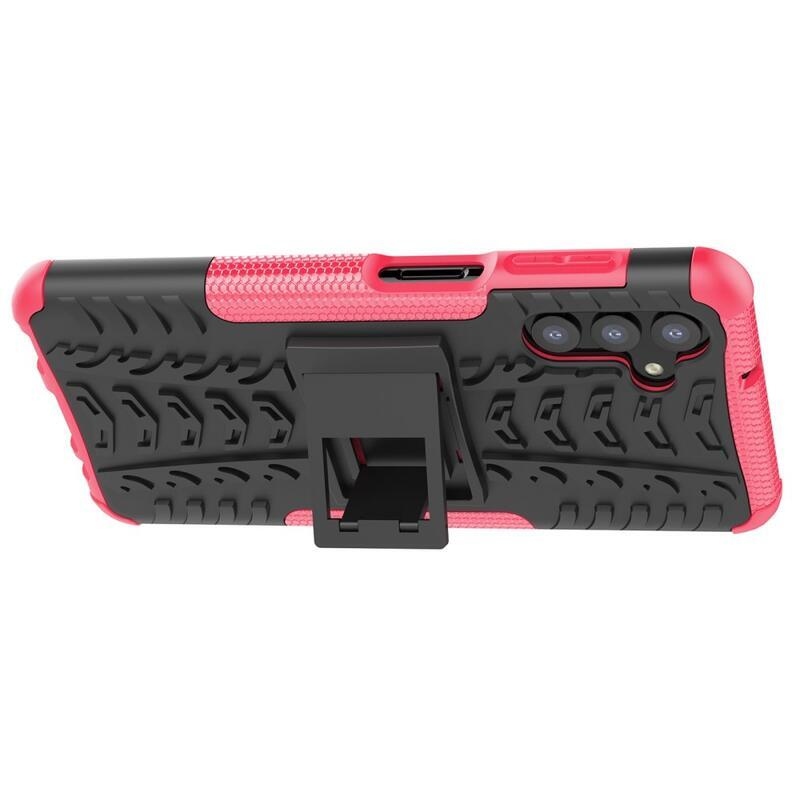 Rúgásálló hibrid borítás Samsung Galaxy A13 5G/Galaxy A04s (164.7 x 76.7 x 9.1 mm) - rózsaszínű