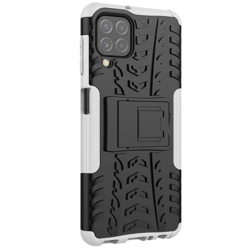 Kick tartós hibrid borítás Samsung Galaxy A22 4G készülékhez - fehér