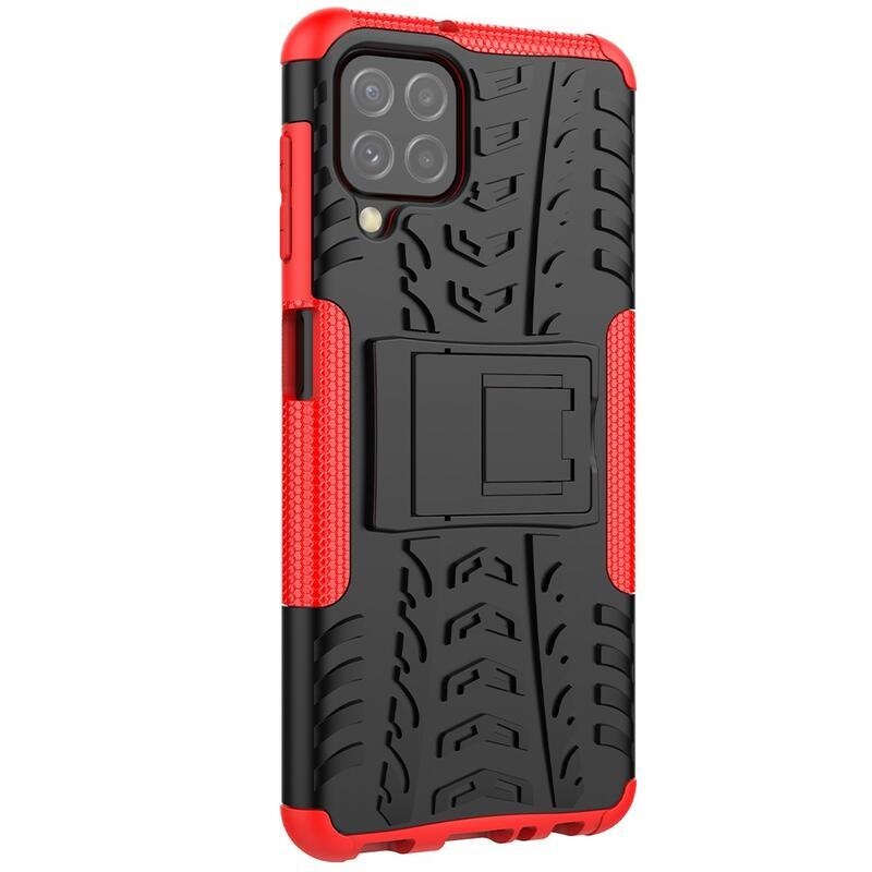 Kick tartós hibrid borítás Samsung Galaxy A22 4G készülékhez - piros