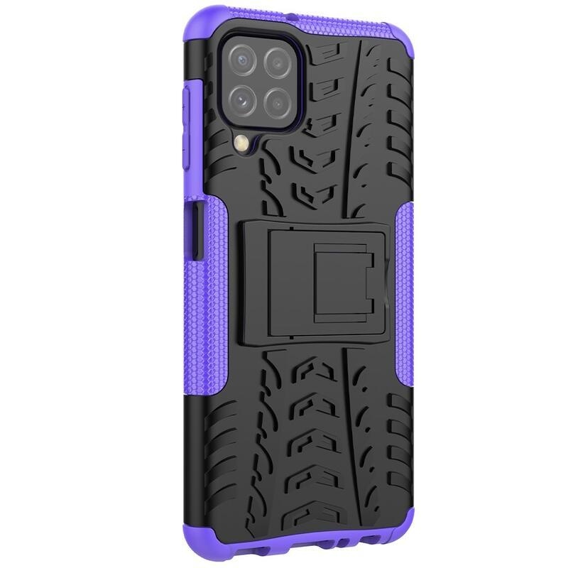 Kick tartós hibrid borítás Samsung Galaxy A22 4G készülékhez - lila