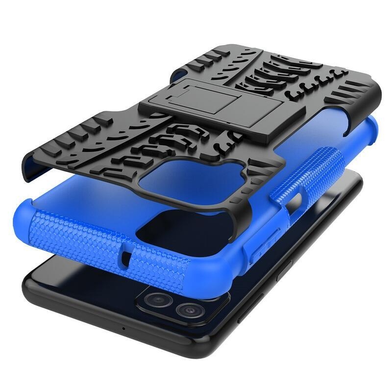 Kick tartós hibrid borítás Samsung Galaxy A22 4G készülékhez - kék