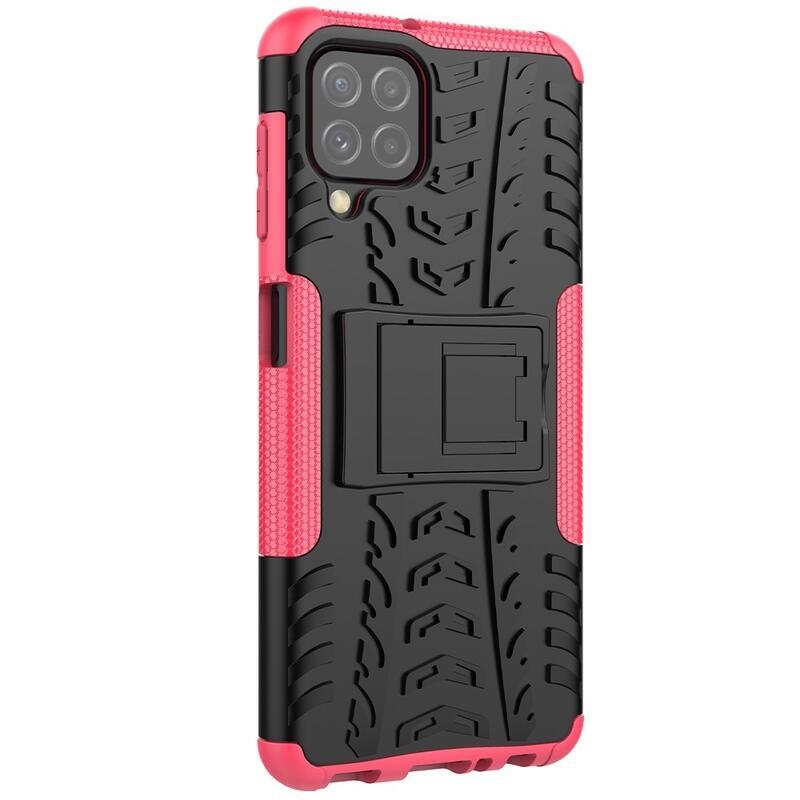 Kick tartós hibrid borítás Samsung Galaxy A22 4G készülékhez - rózsaszín