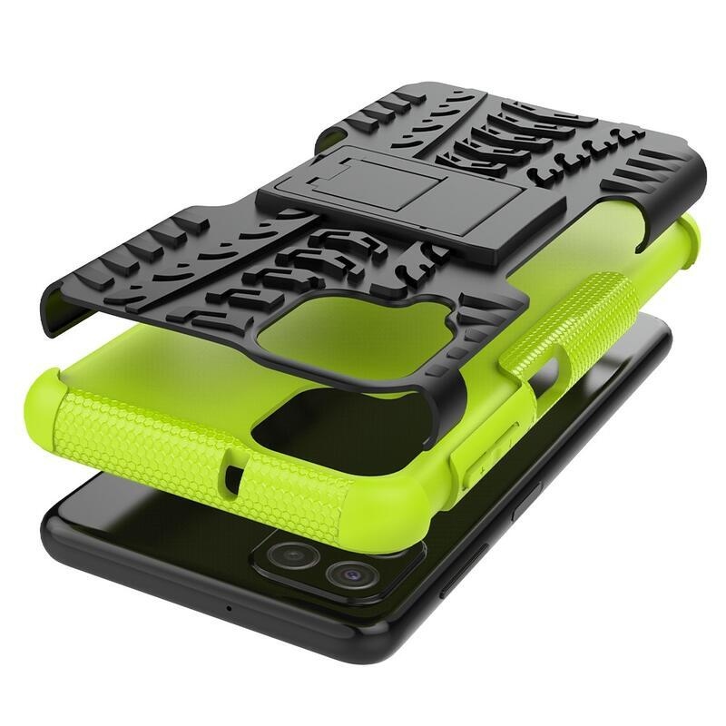 Kick tartós hibrid borítás Samsung Galaxy A22 4G készülékhez - zöld