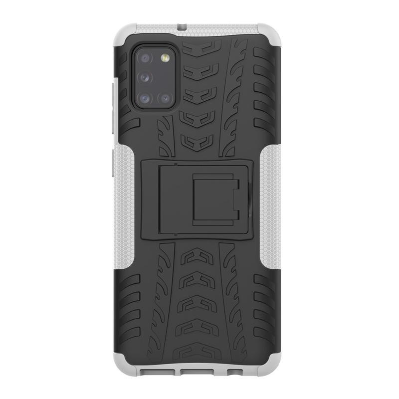 Kick tartós hibrid borítás Samsung Galaxy A31 készülékhez - fehér