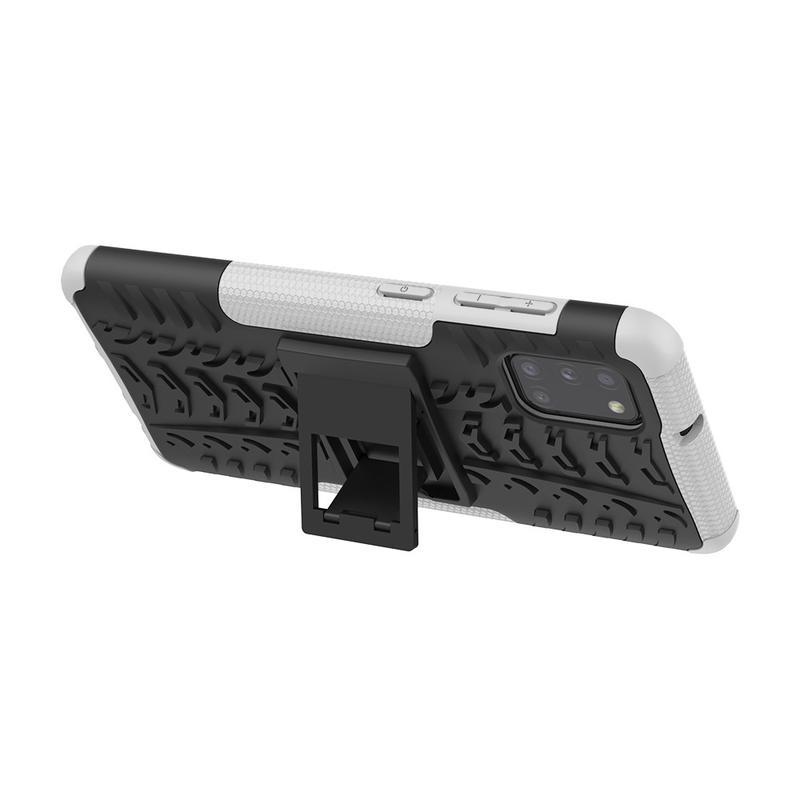 Kick tartós hibrid borítás Samsung Galaxy A31 készülékhez - fehér