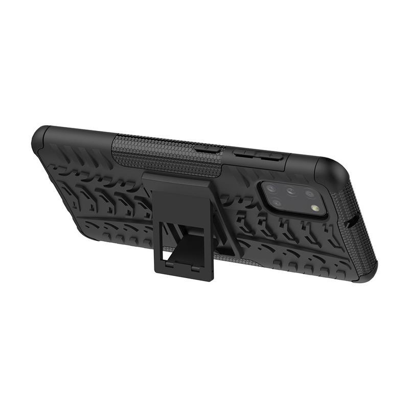 Kick tartós hibrid borítás Samsung Galaxy A31 készülékhez - fekete