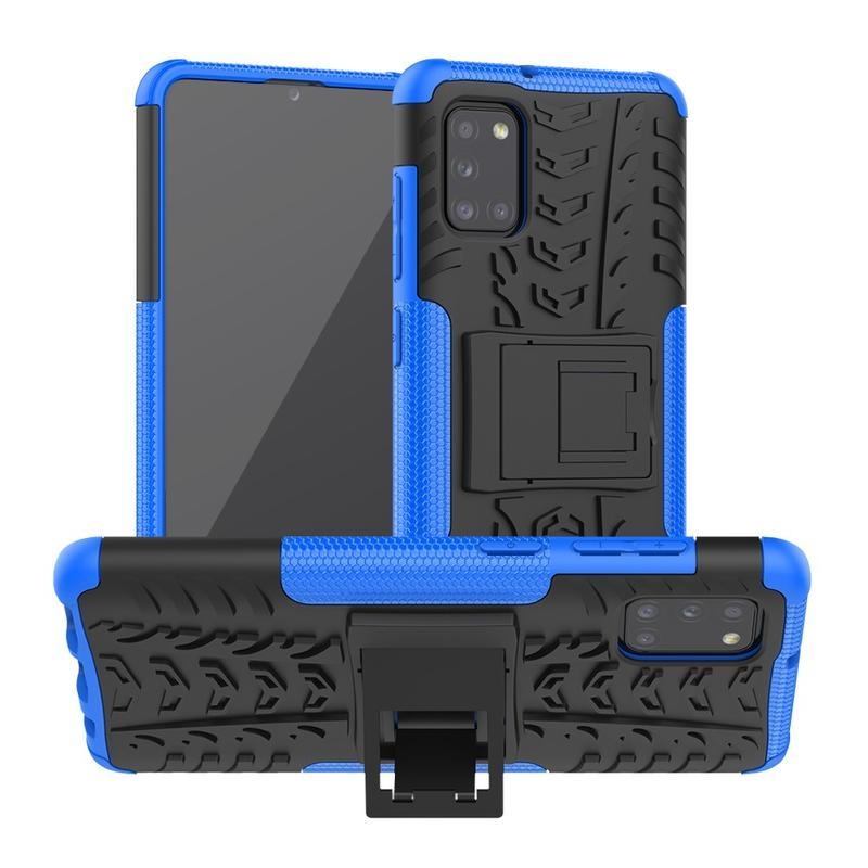 Kick tartós hibrid borítás Samsung Galaxy A31 készülékhez - kék