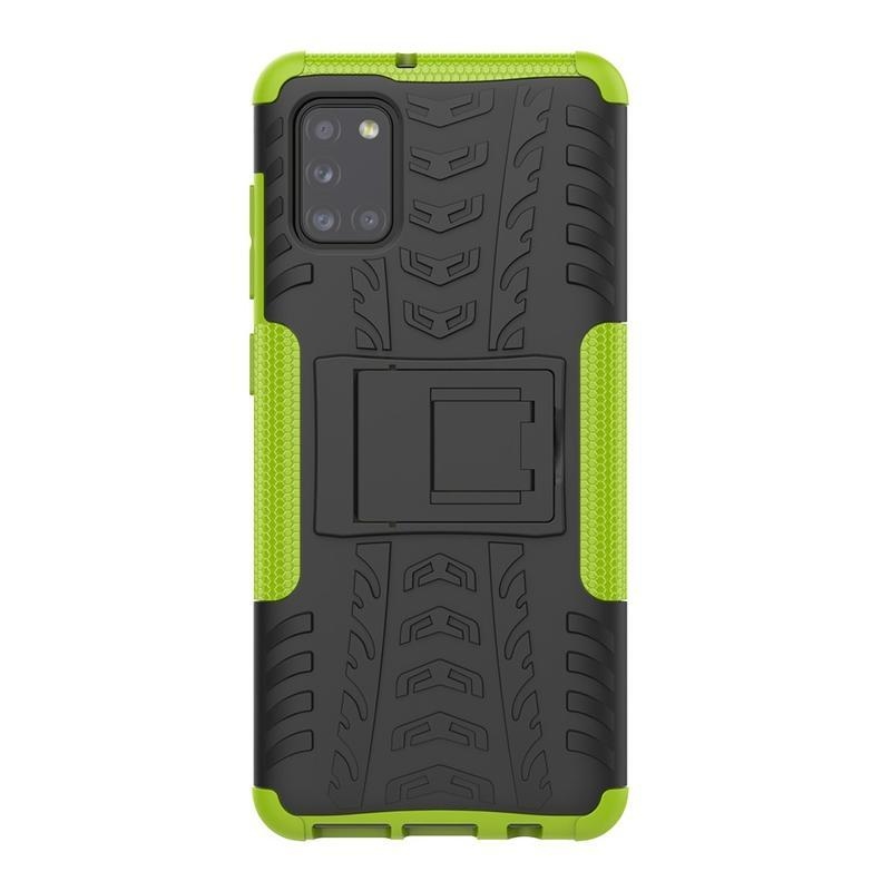 Kick tartós hibrid borítás Samsung Galaxy A31 készülékhez - zöld