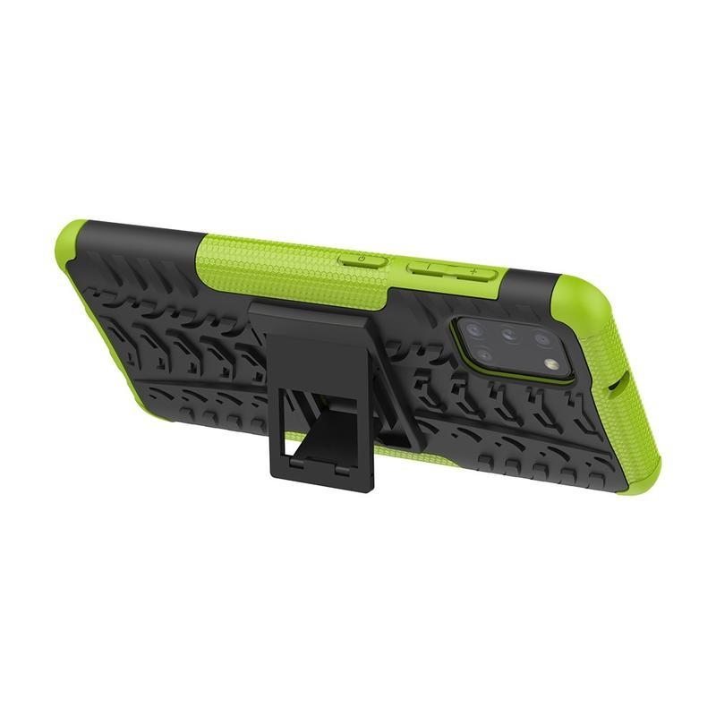 Kick tartós hibrid borítás Samsung Galaxy A31 készülékhez - zöld