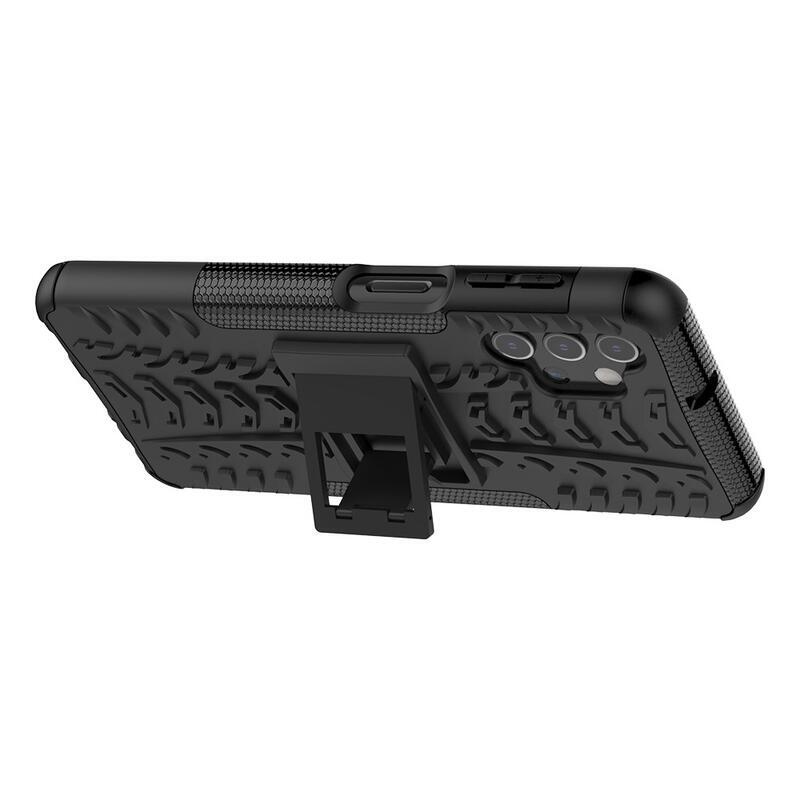 Kick tartós hibrid borítás Samsung Galaxy A32 5G készülékhez - fekete