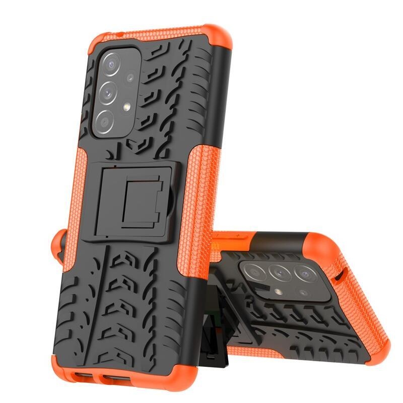 Kick tartós hibrid borítás Samsung Galaxy A53 5G készülékhez - narancssárga