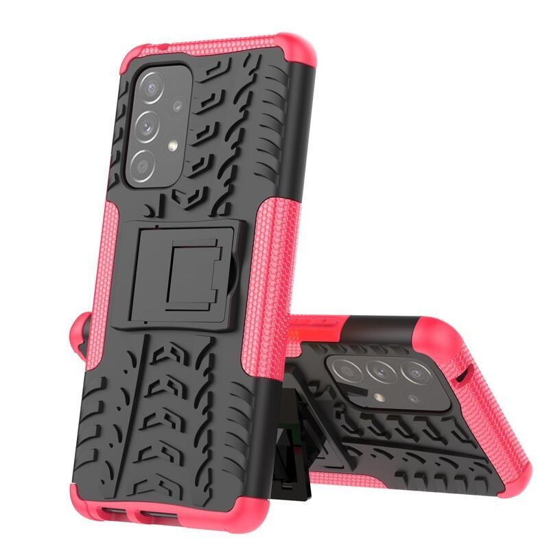 Kick tartós hibrid borítás Samsung Galaxy A53 5G készülékhez - rózsaszínű