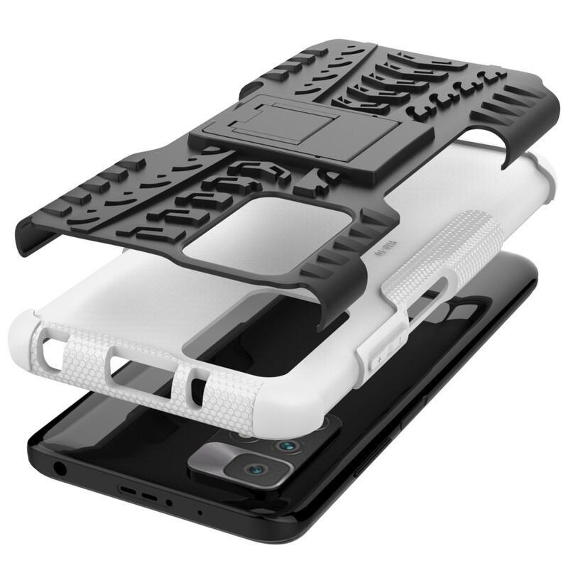 Kick tartós hibrid borítás Xiaomi Redmi 10/Redmi 10 (2022) - fehér