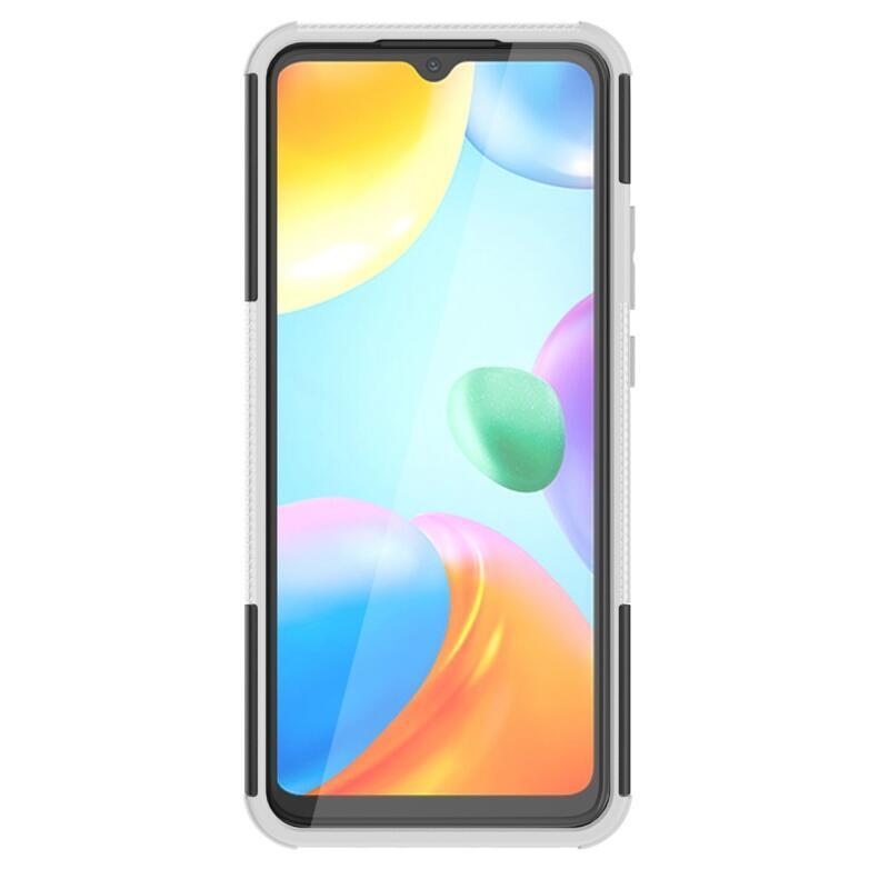 Kick tartós hibrid borítás Xiaomi Redmi 10C-hez - fehér