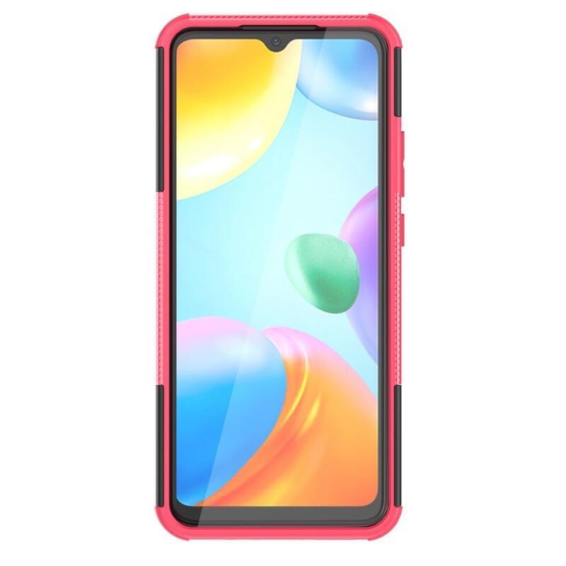 Kick tartós hibrid borítás Xiaomi Redmi 10C-hez - rózsaszínű