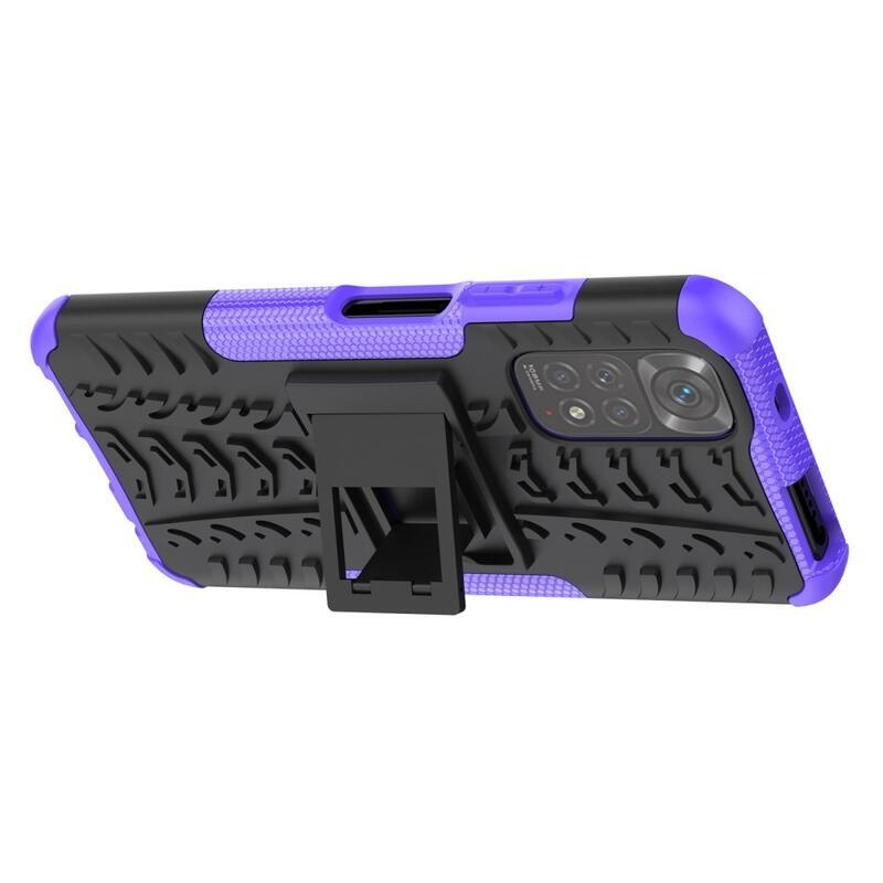 Kick tartós hibrid borítás Xiaomi Redmi Note 11 4G/Note 11S 4G - lila