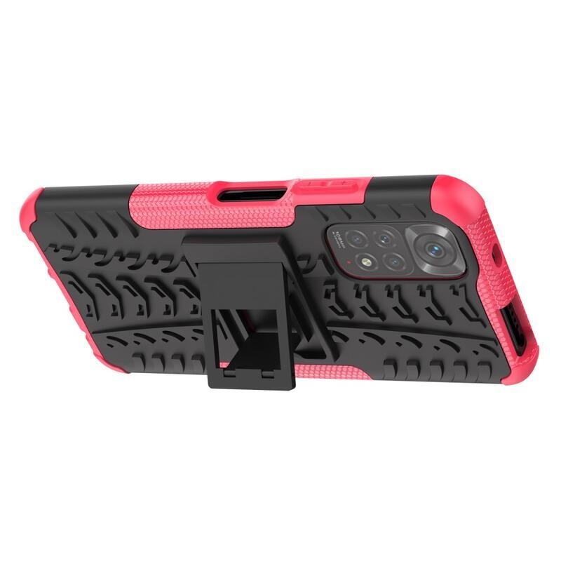 Kick tartós hibrid borítás a Xiaomi Redmi Note 11 4G/Note 11S 4G készülékhez - rózsaszínű