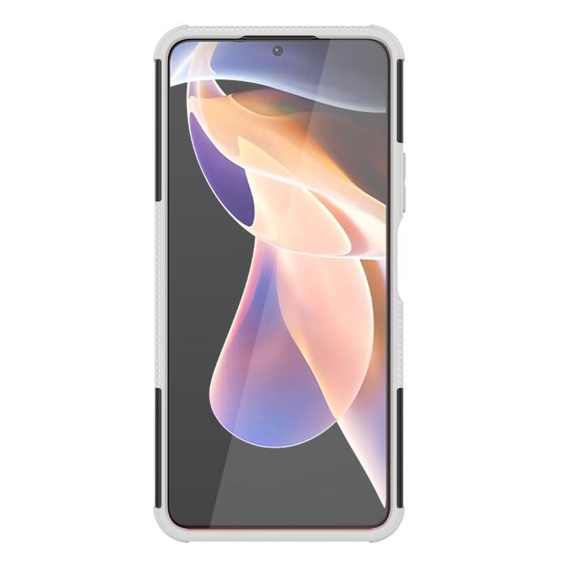 Kick tartós hibrid borítás a Xiaomi Redmi Note 11 Pro+ 5G számára - fehér