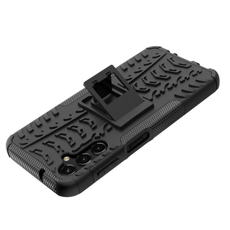 Rúgásálló hibrid borítás Samsung Galaxy A14 4G/5G készülékhez - fekete