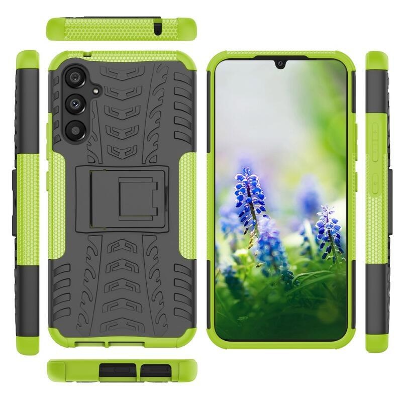 Rúgásálló hibrid borítás Samsung Galaxy A34 5G készülékhez - zöld