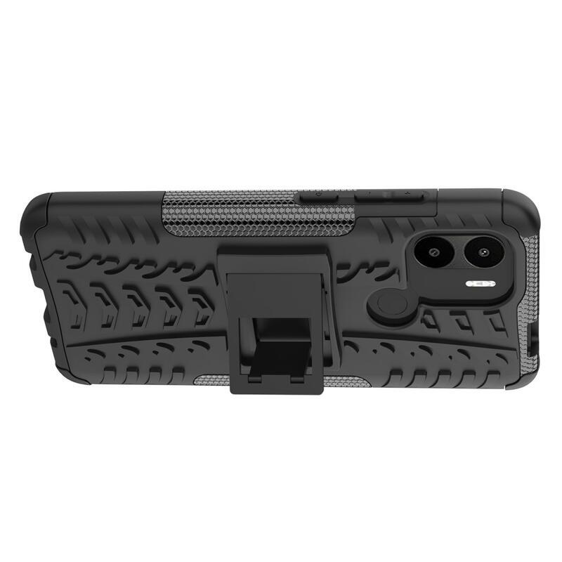 Kick tartós hibrid borítás Xiaomi Redmi A1+/A2+ készülékhez - fekete