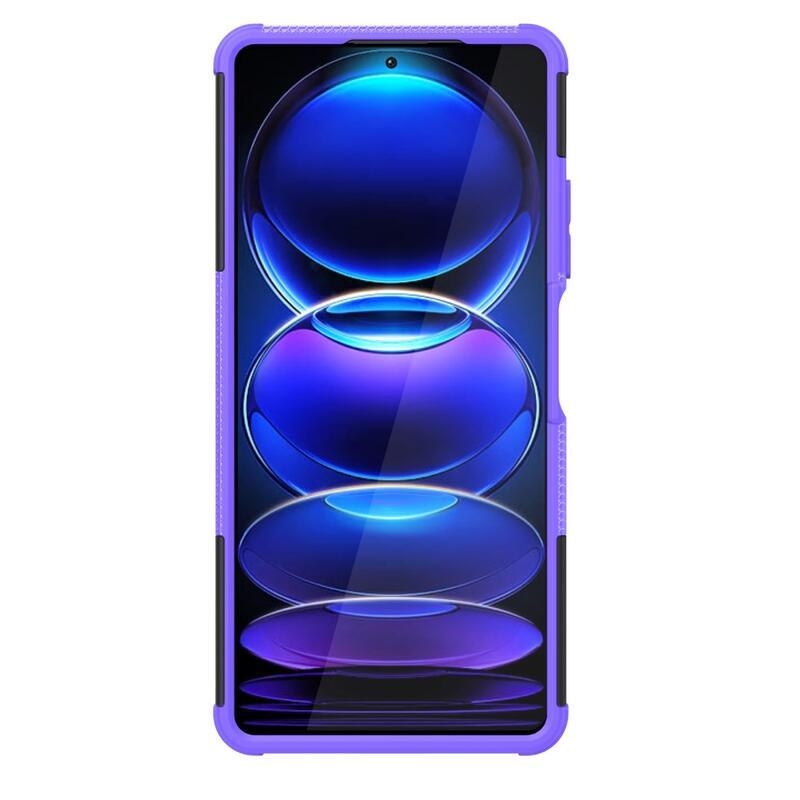 Kick tartós hibrid borítás a Xiaomi Redmi Note 12 Pro+ 5G számára - lila