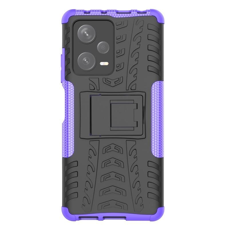 Kick tartós hibrid borítás a Xiaomi Redmi Note 12 Pro+ 5G számára - lila