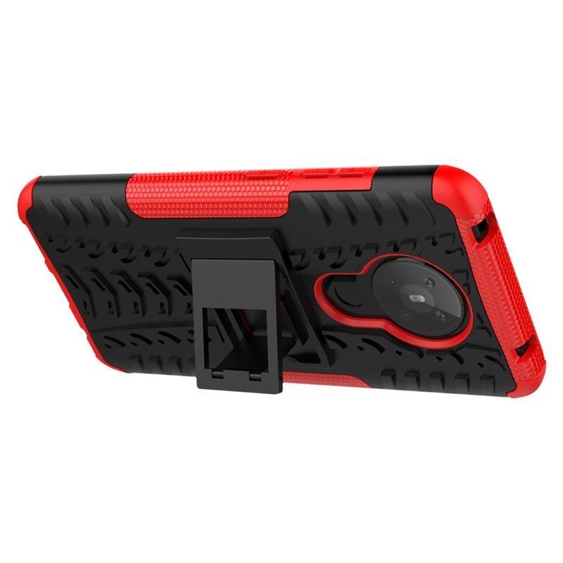 Rúgásálló hibrid borítás Nokia 5.3 készülékhez - piros