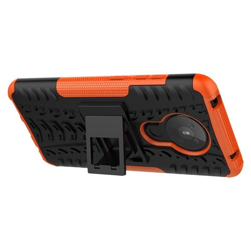 Kick tartós hibrid borítás Nokia 5.3 készülékhez - narancssárga színben