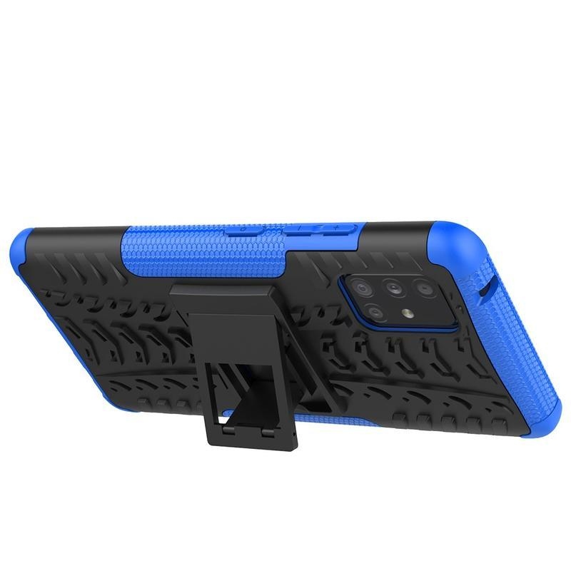 Kick tartós hibrid borítás Samsung Galaxy A51 5G készülékhez - kék