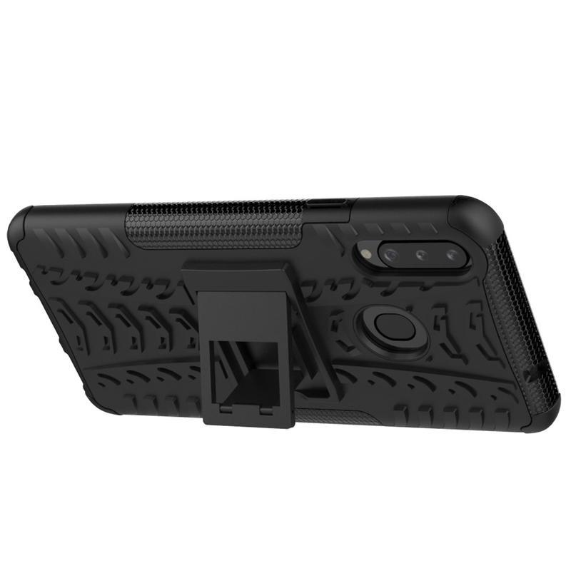 Kick tartós hibrid mobiltáska Samsung Galaxy A20s készülékhez - fekete