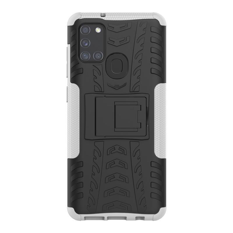 Kick tartós hibrid mobiltok Samsung Galaxy A21s készülékhez - fehér