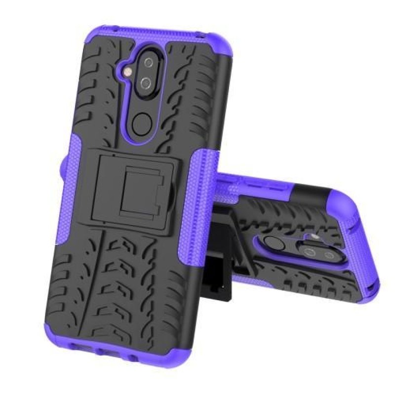 Kick tartós hibrid tok Nokia 8.1 készülékhez - lila