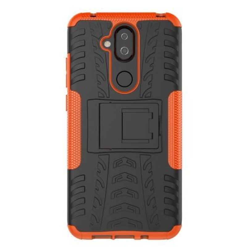 Kick tartós hibrid tok Nokia 8.1 készülékhez - narancssárga színben