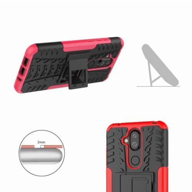 Kick tartós hibrid tok a Nokia 8.1 számára - rózsaszínű