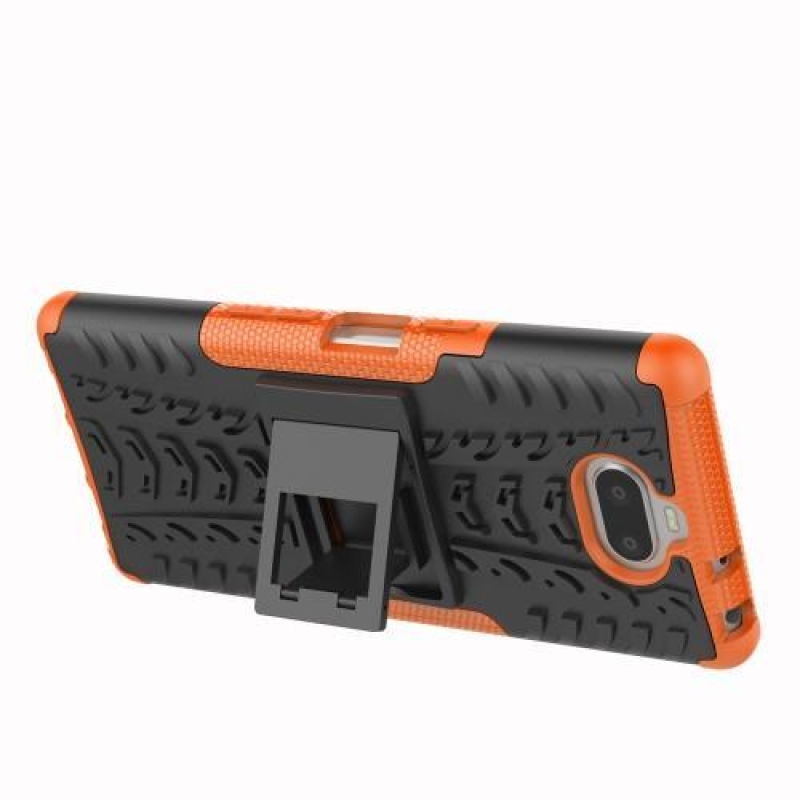 Rúgásálló hibrid tok Sony Xperia 10 készülékhez - narancssárga