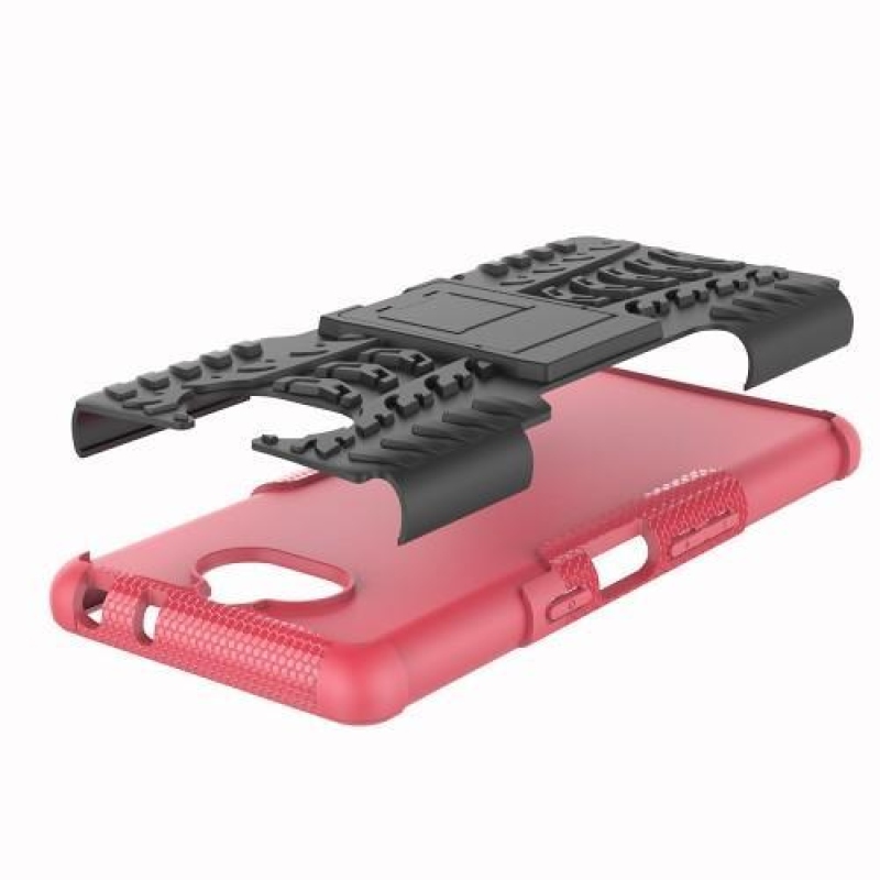 Rúgásálló hibrid tok a Sony Xperia 10 készülékhez - rózsaszínű