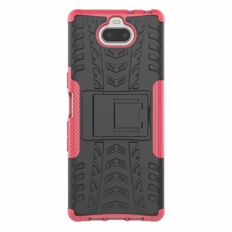 Rúgásálló hibrid tok a Sony Xperia 10 készülékhez - rózsaszínű