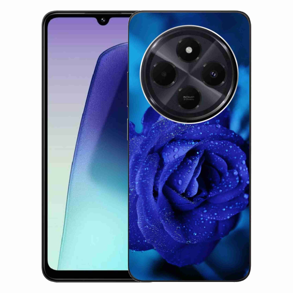 Gél tok mmCase a Xiaomi Redmi 14C/Poco C75-hez - kék rózsa