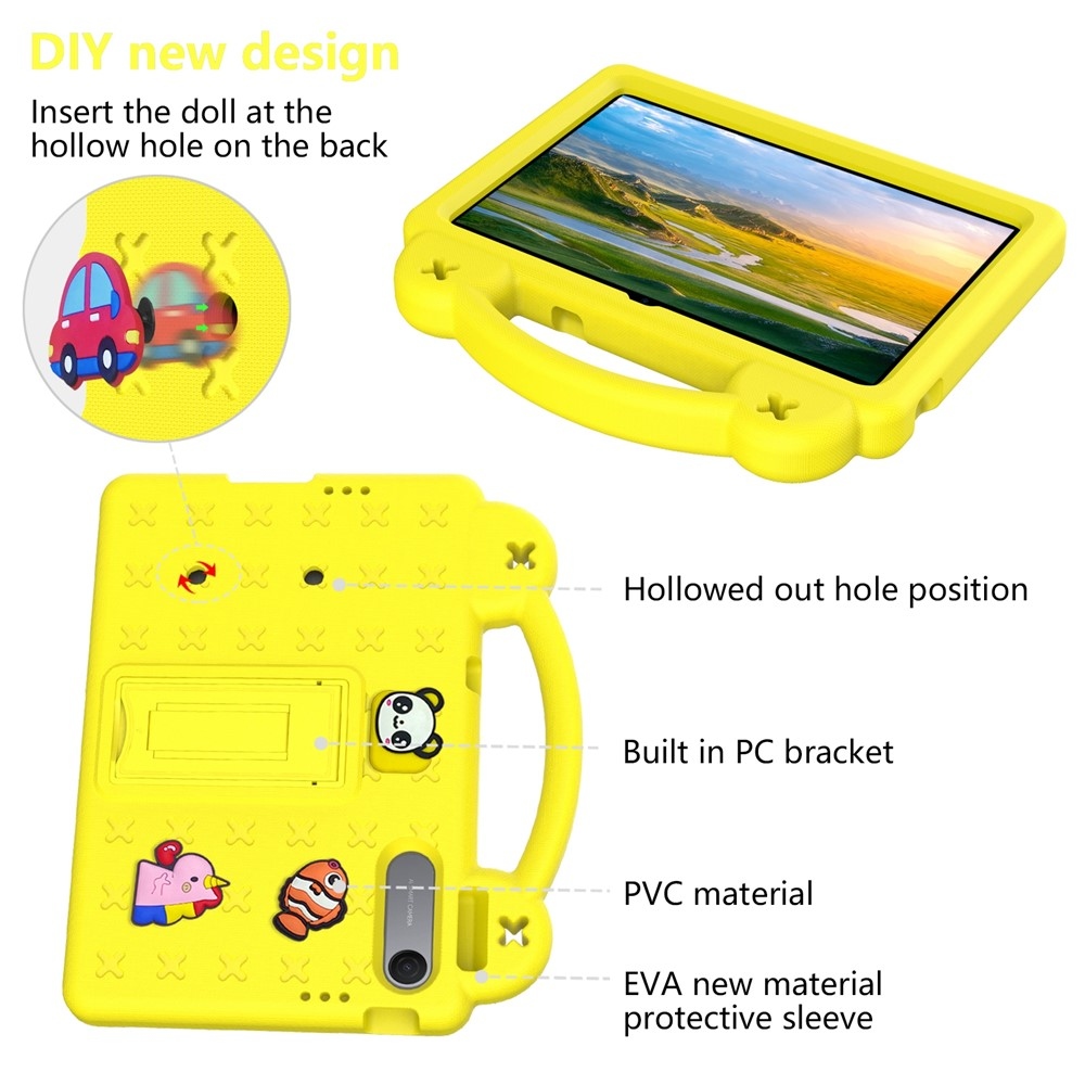 Kids strapabíró tok a Xiaomi Redmi Pad 2 9,7-es táblagéphez – sárga