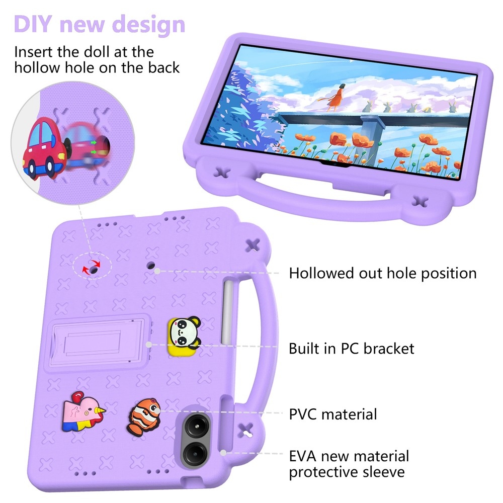 Gyerekek tartós tok Xiaomi Redmi Pad 2 Pro tablethez - lila