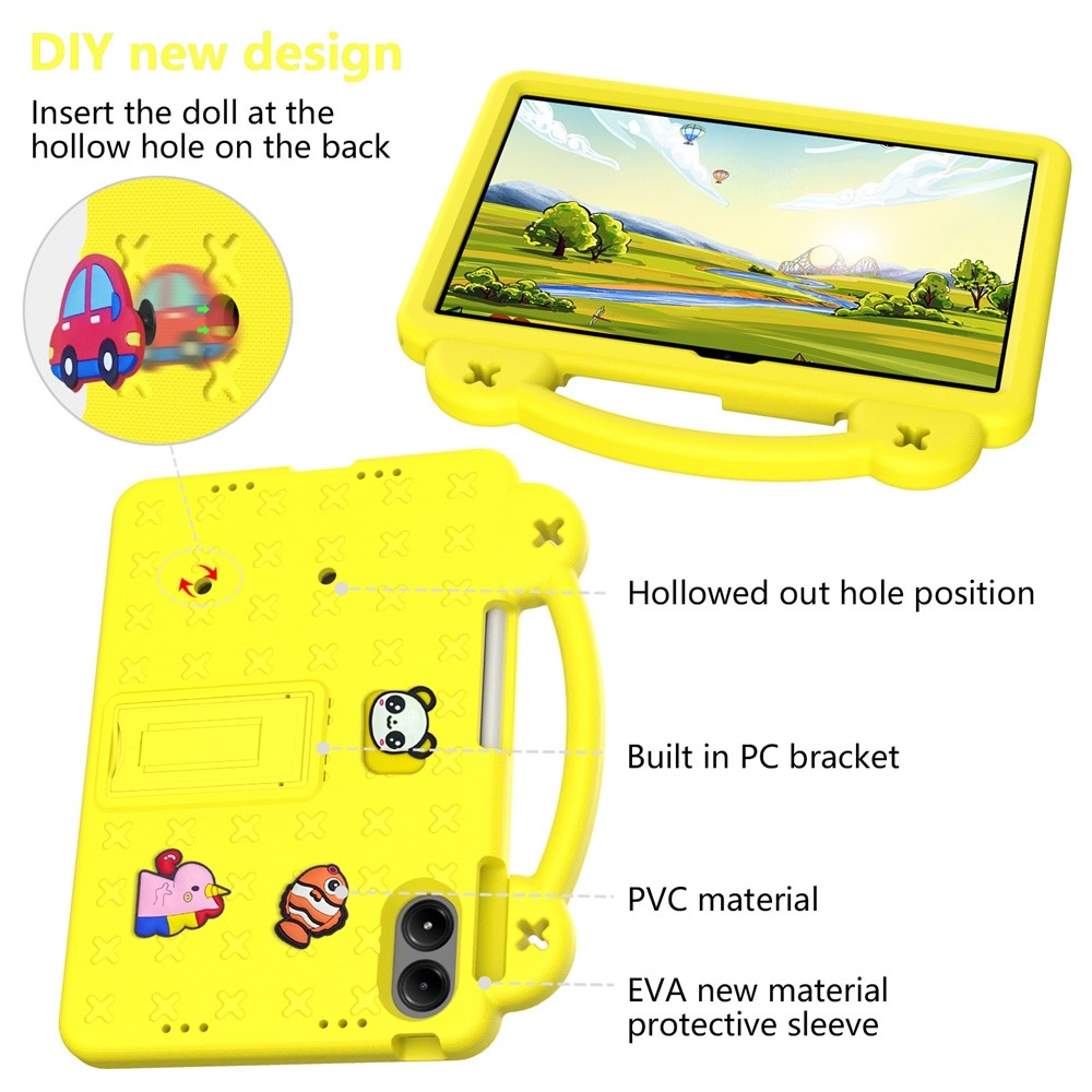 Tartós tok gyerekeknek Xiaomi Redmi Pad 2 Pro tablethez - sárga