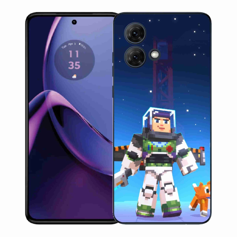 Gél védőburkolat mmCase Motorola Moto G84 5G - minecraft 2