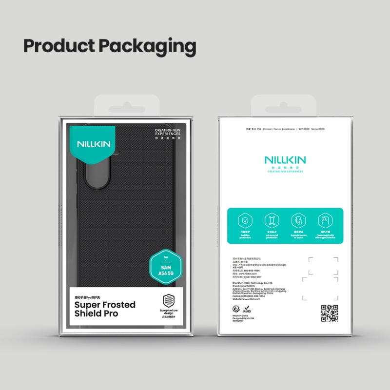 Nillkin Super Frosted PRO hátlap a Samsung Galaxy A56 5G számára Fekete