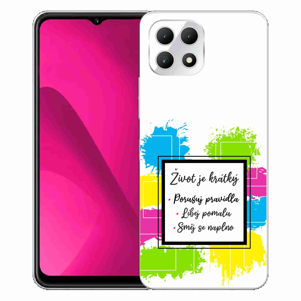 Gél borító mmCase a T-Mobile T Phone 2 készülékhez - Idézet 5 fehér háttér